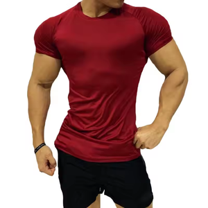 เสื้อยืดรัดกล้ามเนื้อของผู้ชายเสื้อผ้าเล่นกีฬาฟิตเนสออกกำลังกาย - Product Image 2