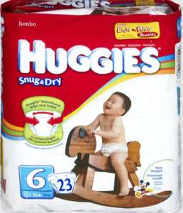Couches Huggies Snug & Dry pour nouveau-nés, taille 1 (8-14 livres), 38 couches, avec bande anti-fuite, pour bébés NB XXL, lavables - Product Image 3