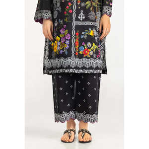 ชุดเซ็ตผ้าแคมบริกพิมพ์ลายโบฮีเมียน คอวี แขนยาว ระบายอากาศได้ดี รุ่น IPST-77517 ชุดเซ็ตสองชิ้นผ้าเครปสำหรับฤดูใบไม้ผลิ/ฤดูร้อน (XS) สำหรับผู้หญิง - Product Image 3