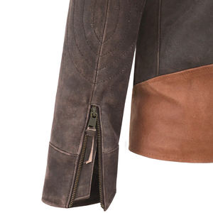 แจ็กเก็ตหนังสำหรับผู้ชายเสื้อแจ็กเก็ตหนังสำหรับฤดูหนาวแบบลำลองใหม่ - Product Image 4