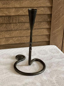 Vintage Style Delicately Curved Metal Candlestick <b>Holder</b> <b>Black</b> Finish for Home Styling Christmas Decor Other <b>Candle</b> <b>Holders</b> - Product Image 3