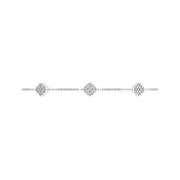 950 platine VVS Moissanite diamant trèfle Bracelet pour femmes 2025 tendance classique bijoux fins taux d'usine OEM inde cadeau