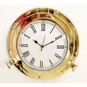 Reloj náutico antiguo hecho a mano de latón macizo para colgar en la pared, decoración duradera para el hogar con función de Halloween, Idea de regalo - Product Image 5