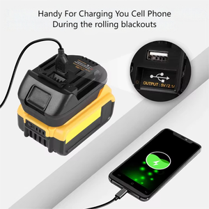 Adaptador Universal de Batería de 18V para Herramientas Eléctricas, Puerto USB, Intercambio de Baterías de Litio, Herramientas Inalámbricas, Material ABS - Product Image 4
