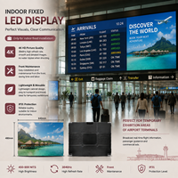 Pantalla LED Fija para Interiores TOPvision, Resolución 8K, Compatible con HDR, Rendimiento Estable, Video Wall a Todo Color para Uso Continuo de 24 Horas
