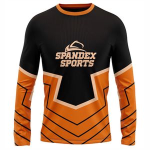 Uniformes de voleibol diseños al por mayor diseño personalizado su propio jersey de voleibol con mangas largas y cuello redondo - Product Image 1