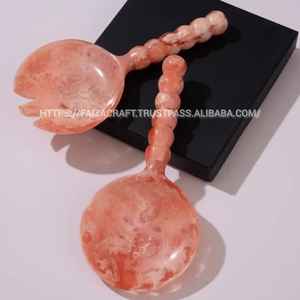 Manche en résine Couverts en résine de menthe Vaisselle de service Cuillère à salade Spork - Product Image 3