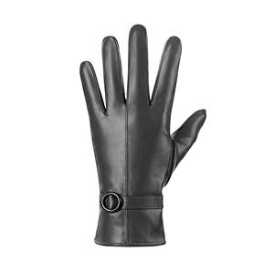 Guantes de Moda de Cuero de Alta Calidad con Logotipo Personalizado e Impresión, Guantes de Invierno para Mujer, Resistentes al Viento, Cálidos y a la Moda - Product Image 5