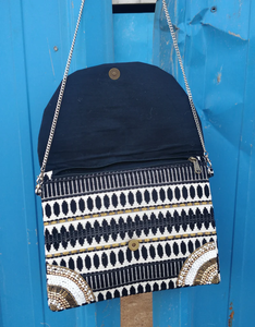 Magnifiquement brodé graines perles pochette femmes épaule suspendu sac de fête de mariage belle couleur sac à main par glowin fashion - Product Image 3