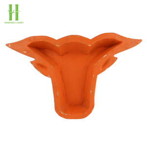 BEST SELLER Wholesaler ODM Rustic Orange Acacia Bull <b>Dough</b> <b>Bowls</b> for Decoration Candle Pouring Rustic <b>Dough</b> <b>Bowl</b> From Vietnam - Product Image 1