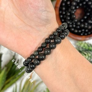 Handmade Trendy <b>Rainbow</b> Obsidian Beaded <b>Bracelet</b> Gemstone Jewelry for Energy Alignment for Gift or Engagement - Product Image 2