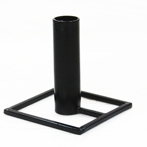 Lot de 2 bougeoirs métalliques pour bougies épaisses, faits à la main et étanches, décoration d'intérieur pour mariages et dîners - Product Image 6