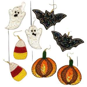 Pendientes de cuentas de diferentes formas hechos a mano de alta calidad, joyería de moda para mujer, accesorio ligero y elegante. - Product Image 5