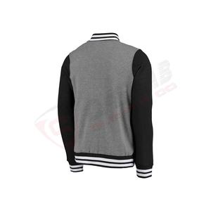 Chaquetas universitarias impermeables de estilo americano con mangas de cuero blanco genuino con estampado de letras personalizadas - Product Image 6