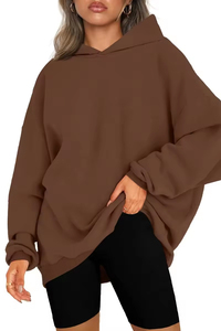 Sudadera con Capucha para Mujer de Primera Calidad con Logotipo Personalizado, Ecológica, Transpirable, de Color Sólido - Product Image 4