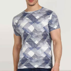 Camiseta Sublimada con Estampado Completo para Hombre, Tela de Poliéster Ligera, Manga Corta, Estilo Moderno, Ropa Urbana - Product Image 1