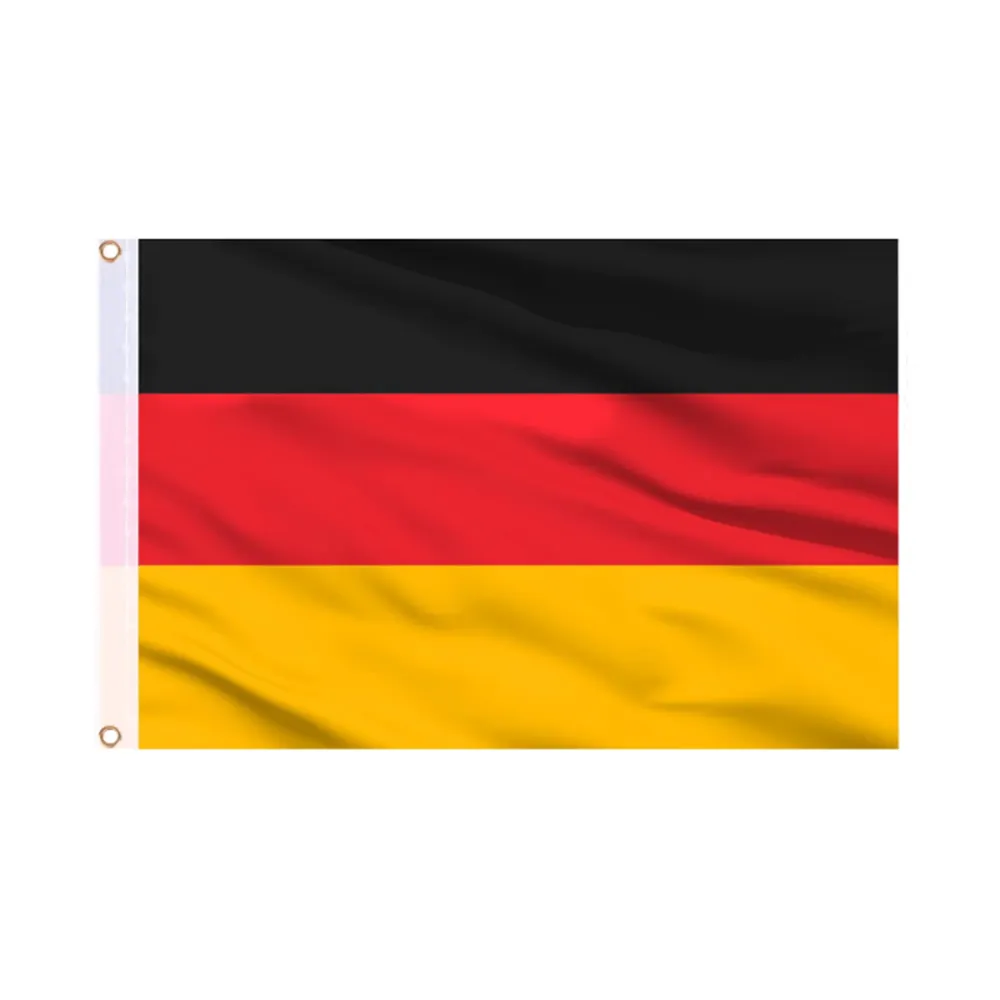Euro 2024 Hot Selling 100% Duurzaam Polyester 90X150Cm Aanpassen 3X5 Ft Make-Up Grote Vlag Duitsland