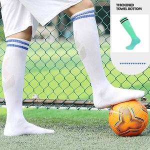 Calcetines de Fútbol a Rayas Hasta la Rodilla con Logotipo Personalizado para Jóvenes, Calcetines Largos de Fútbol Coloridos para Niños, Calcetines Deportivos Profesionales a Rayas Hasta la Rodilla - Product Image 1