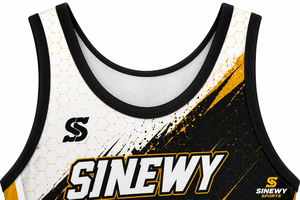SINEWY Singlet de lutte personnalisé par sublimation, unisexe, ajusté, anti-transpiration, antibactérien, séchage rapide, extensible, pour le sport - Product Image 4