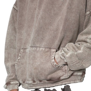 Sudaderas con capucha personalizadas para hombre, bolsillos funcionales con hombros caídos, pantalones vaqueros lavados con ácido informales, jersey de gran tamaño, Sudadera con capucha de peso pesado para hombre, el mejor precio - Product Image 6