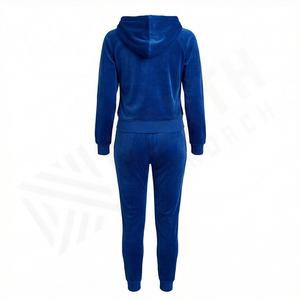 Survêtement pour femmes en velours de sport personnalisé à la mode, marque privée, survêtement personnalisé pour femmes avec service de logo pour les tenues de filles - Product Image 2