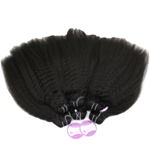 Venta al por mayor de alta calidad vietnamita extensiones de cabello humano rizado recto Remy extensiones de cabello de la máquina de doble trama - Product Image 1