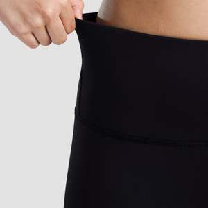 Leggings croisés grande taille noir-gris en Spandex/Nylon XL, taille élastique, options taille haute ou basse, effet push-up, respirant, contrôle du ventre - Product Image 6