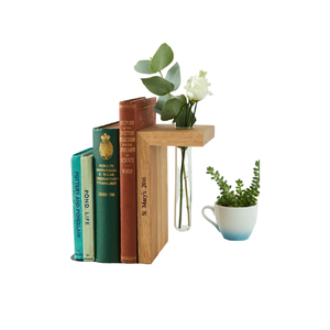 ที่ตั้งหนังสือทรงสี่เหลี่ยมและไม้สไตล์โบราณสำหรับพกพาชั้นวางหนังสือไม้มะม่วงที่จัดของในบ้านและสำนักงาน - Product Image 1