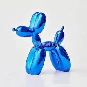 Escultura de Personaje Animal Brillante para Uso en Exteriores, Figura de Resina Chien Ballon con Arte Anime Pintado, Modelo de Madera y Poliresina - Product Image 5