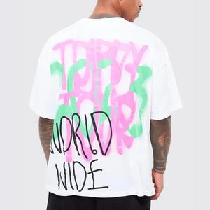 Vêtements de fitness grande taille T-shirt pour hommes T-shirt Slim Fit uni personnalisé en gros Gym casual coton pour hommes vierge High Street - Product Image 1