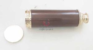 Télescope de poche en argent nickelé imitation antique, décoration nautique, voyage, camping, baptême, fait main, 31 cm - Product Image 2