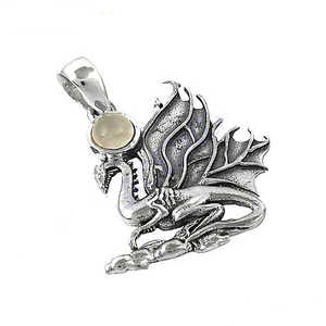 Collier pendentif en argent 925 avec diamant taille émeraude plaqué rhodium, chaîne en boîte, bijoux fantaisie avec zircon et perle, cadeau - Product Image 2