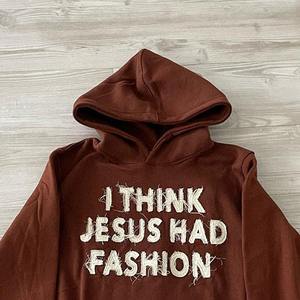 ชุดวอร์มผู้ชายแบบใหม่ สไตล์ยีนส์ฟอกสี ซิปหน้า ผ้าเฟรนช์เทอร์รี่ 2 ชิ้น กางเกงขายาวทรงจ็อกเกอร์แบบซ้อน พร้อมเสื้อฮู้ดมีโลโก้ ชุดวอร์มฤดูหนาว - Product Image 4