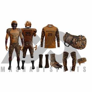 Uniformes de fútbol americano con textura de camuflaje bordada sublimada, poliéster Spandex, uniforme de fútbol estirable, Mini paquete - Product Image 1