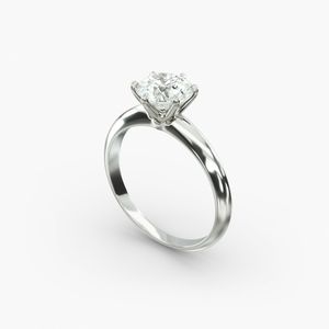 แหวนหมั้นทรงกลมแบบคลัสเตอร์ ประดับเพชรซิคอน 6 ขา ตัวเรือนสแตนเลสสตีล ชุบทอง 14K ได้รับการรับรองจาก IGI - Product Image 6