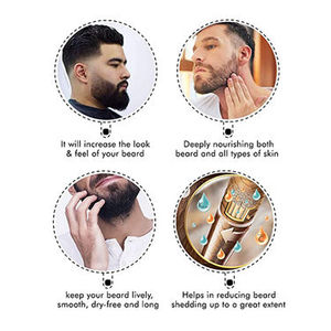 Suero de crecimiento de barba con aceite de árbol de té | Promueve barba más gruesa, más larga, vello facial suave y suave | Venta al por mayor de etiqueta privada OEM - Product Image 3