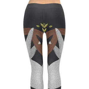 Sublimation Body Fitted <b>Polyester</b> Sublimated <b>Leggings</b> for women 2024 Yoga Wear Tights Sublimation <b>Legging</b> For Women - Product Image 5