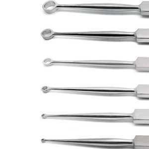 Meyhoefer 6 pièces Chalazion Curettes Set 1mm-3.5mm Poignée plate 5 pouces Instruments chirurgicaux Source d'alimentation manuelle par Debonairii - Product Image 4