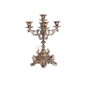 เชิงเทียนทองเหลืองขัดเงา ดีไซน์ทันสมัย คุณภาพสูง ผลิตอย่างประณีต ของตกแต่งบ้าน โคมไฟเชิงเทียน ราคาขายส่ง - Product Image 1