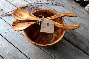 ชามไม้อาคาเซียธรรมชาติผสมสำหรับอาหารปลอดภัยชามไม้สำหรับพ่อครัวและคนทำขนมปัง - Product Image 3