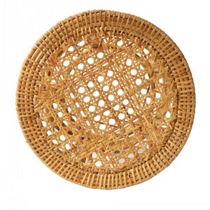 Tabouret bas tissé à la main tabouret en bambou de rotin du Vietnam - Product Image 4