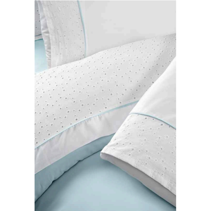 Juego de Ropa de Cama de Lujo de 6 Piezas, Tamaño King, Funda de Edredón XL, Sábana Ajustable de Satén de Algodón, Fundas de Almohada, Diseño Sólido con Costuras para el Hogar - Product Image 2