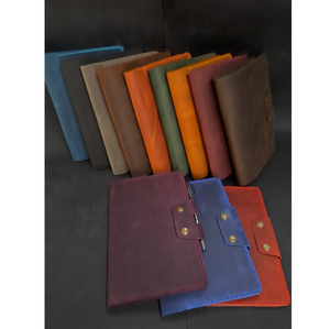 <b>A5</b> High Quality Soft Leather Turkey <b>Notebook</b> <b>Cover</b> Colorful Design Made in Turkey - Product Image 1