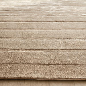 Customizable Luxury Modern Linear Carved Hand-Tufted Wool Washable Non-Slip Reversible High Pile <b>Rug</b> for Home or Picnic Use - Product Image 3