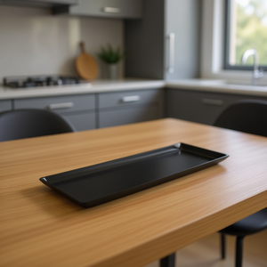 Plateau en mélamine noir Ilsa Lullaby 40x12x1,8h Vaisselle - Product Image 3