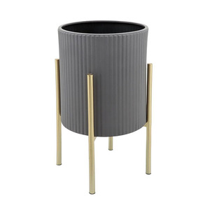 Indoor Plants Unique & Stylish Contemporary Metal Planters with <b>Stands</b> and Pots Handmade Eco-Friendly INDART EXPORTS - Product Image 5