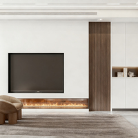 Meuble TV industriel BOSNiE en bois, console multimédia, design personnalisé, mobilier moderne pour salon, appartement, chambre