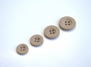 Bouton plat rond de haute qualité, écologique, à 4 trous, 11,5 mm, en balle de riz, tendance pour les vêtements, chemises, chemisiers - Product Image 4