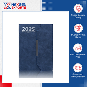 Fournisseur réputé vendant des carnets de notes en cuir reliés à la couture, de qualité supérieure, imprimés modernes, avec logo personnalisé, options de couleurs - Product Image 2