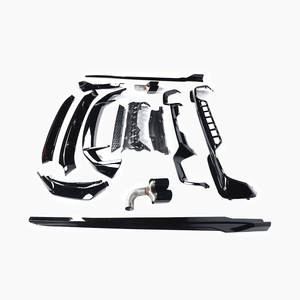Kit Carrozzeria Completo Stile M Sport in ABS Nero Lucido con Labbro Anteriore, Minigonne Laterali e Diffusore Posteriore per <span class=keywords><strong>BMW</strong></span> <span class=keywords><strong>X3</strong></span> <span class=keywords><strong>G01</strong></span> 2018-2020 - Product Image 3